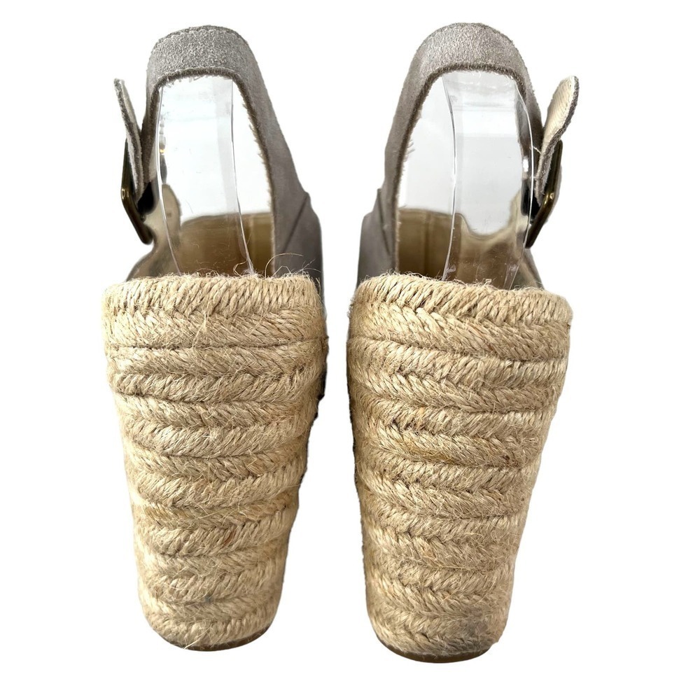 SOLUDOS Sevilla Espadrille Slingback Platform Sandal in Stone Size 10 - Picture 12 of 16